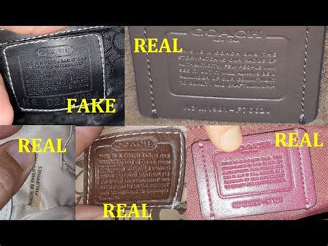 real vs fake coach mens bag|check serial number coach bag.